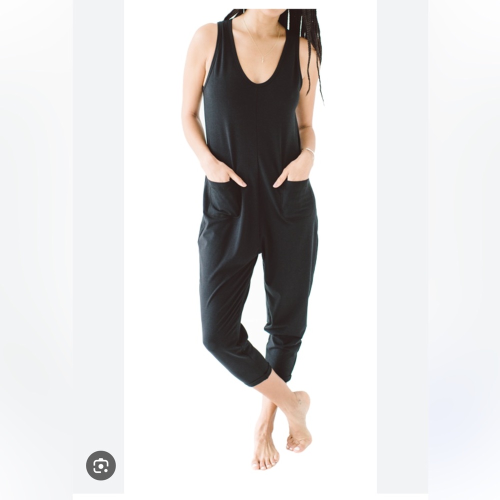 Smash + Tess Saturday Romper in Midnight Black